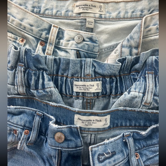 Abercrombie Paperbag Denim Shorts - Picture 3 of 4